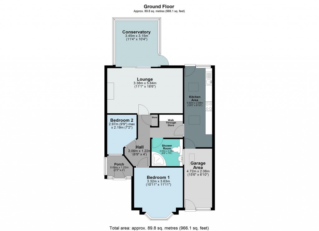 Floorplans For Heathland Avenue, Shard End, Birmingham