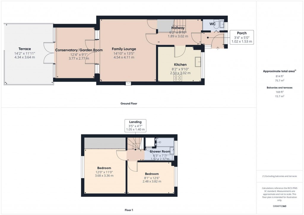 Floorplans For Kew Gardens, Stechford, Birmingham