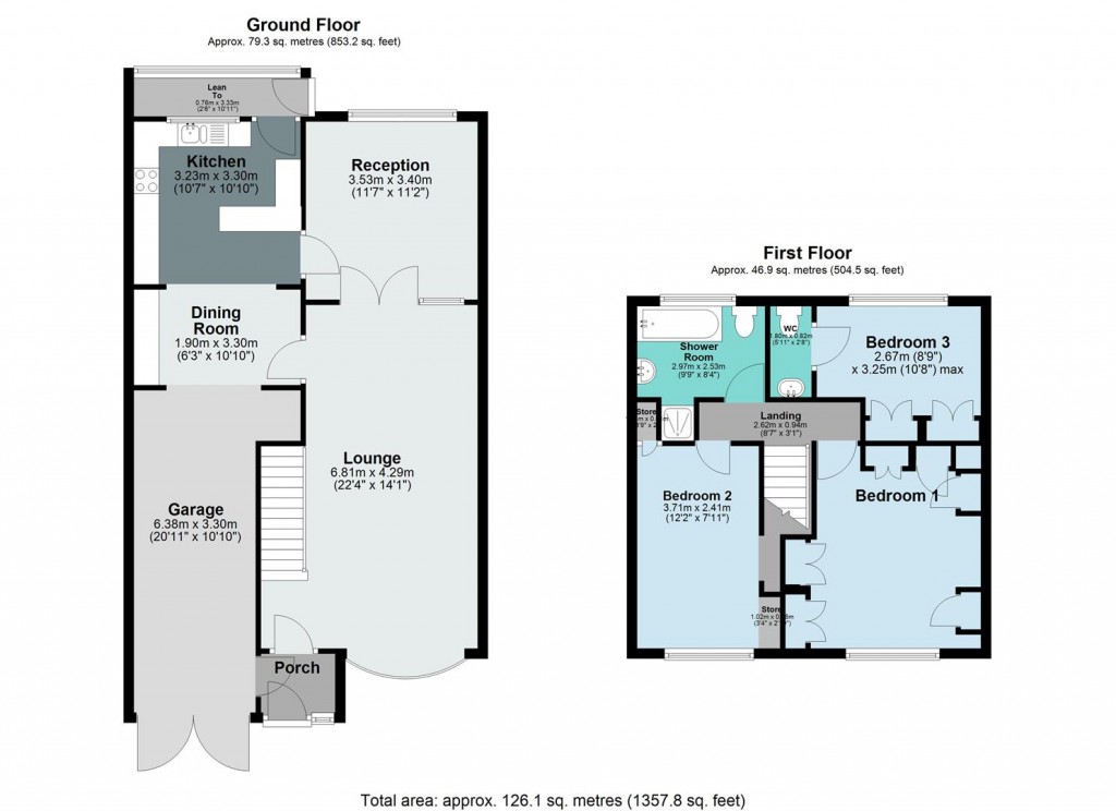 Floorplans For Chichester Grove, Chelmsley wood, Birmingham
