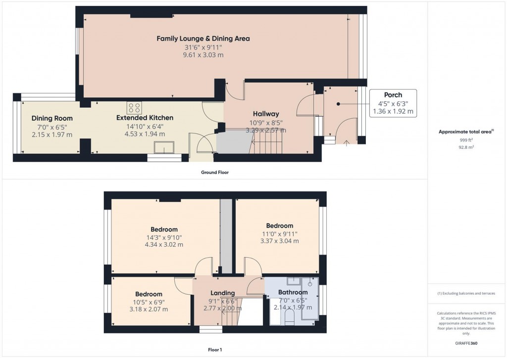 Floorplans For Westacre Gardens, Stechford, Birmingham
